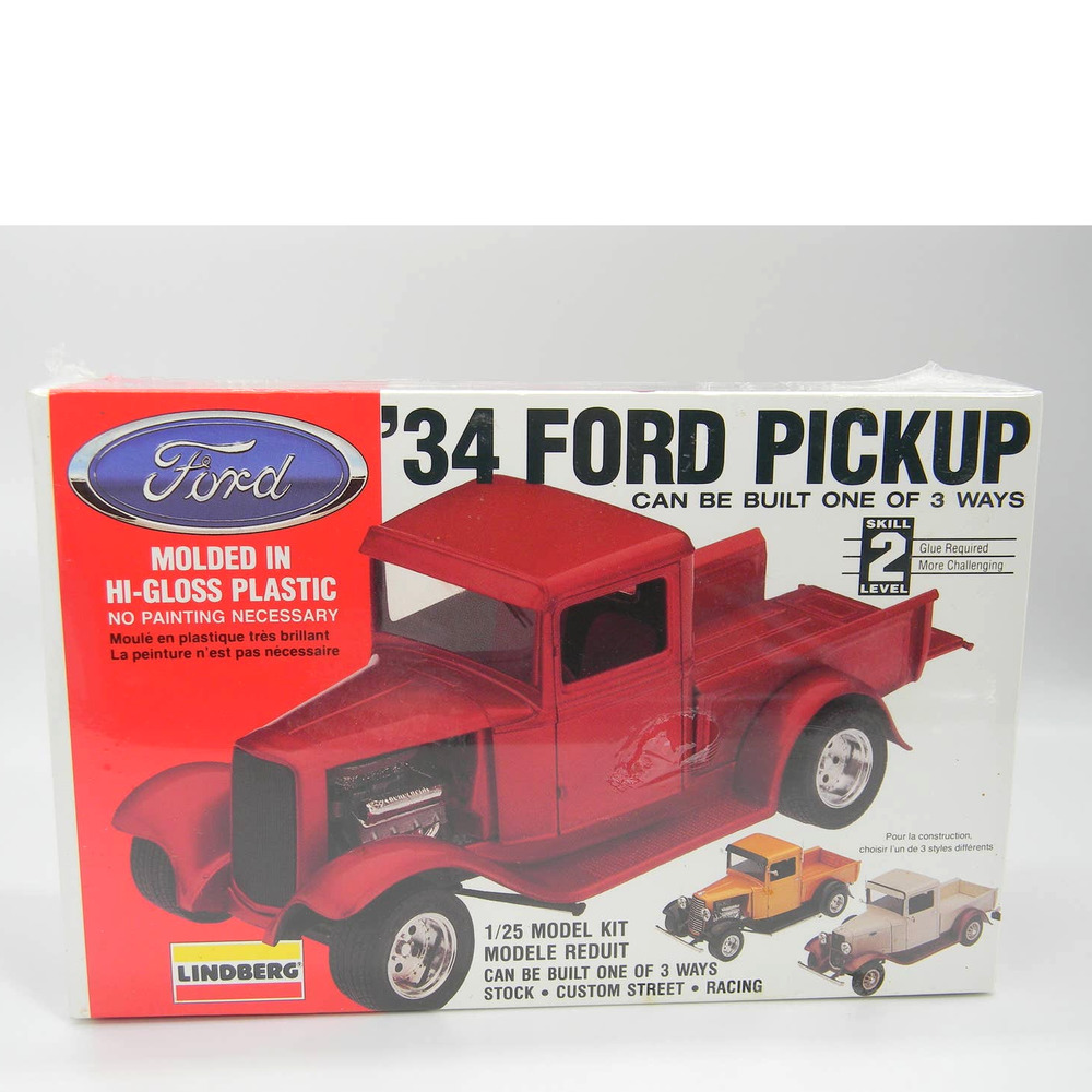 Model Kit 1934 Ford Pickup Truck 3n1 Kit Lindberg 1:25